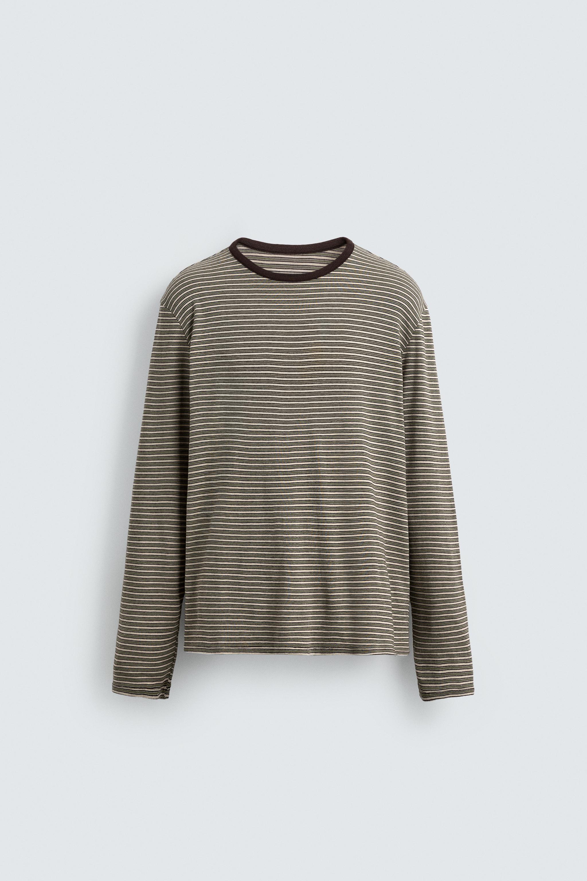 STRIPED JACQUARD T-SHIRT